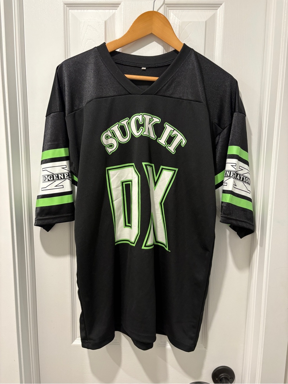DX Black and Green Graphic Jersey Shirt d Generation X men’s medium